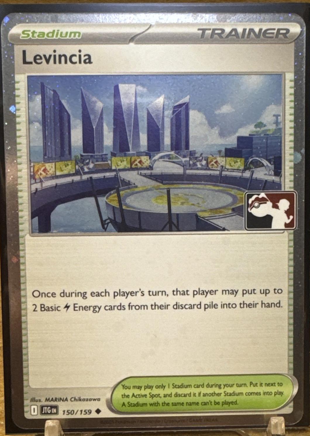 Journey Together Levincia [Prize-Pack-Cosmo-Holo] Pokémon card